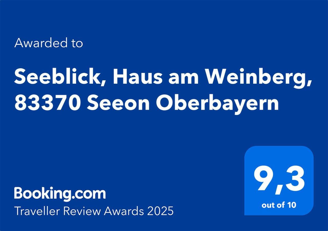 Seeblick Chiemgau, Haus Am Weinberg, 83370 Seeon Oberbayern Exteriör bild